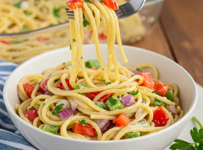 Easy Spaghetti Pasta Salad Recipe: Fresh & Flavorful