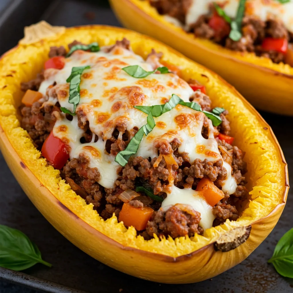 spaghetti squash recipes with ground beef